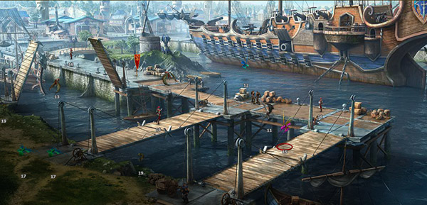 Локации игры Драконы Вечности порт