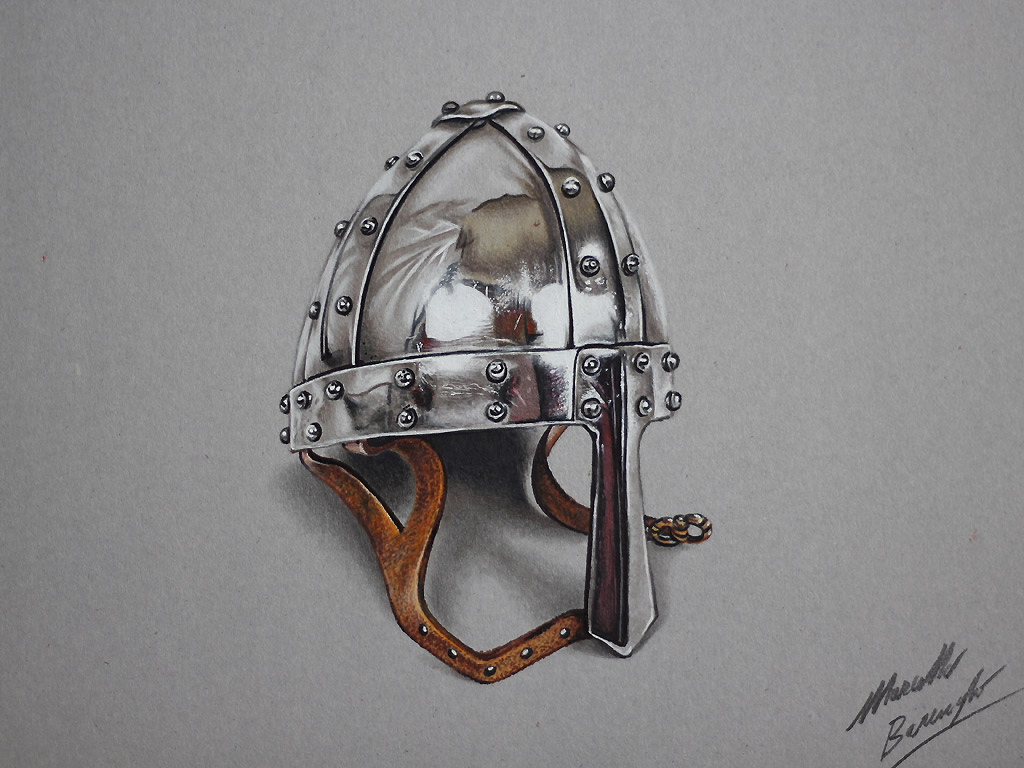3D иллюзии Марчелло Баренги рыцарский шлем